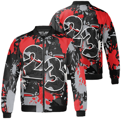 Bred Reimagined 4s Jacket Match Number 23 Paint Too Many Sneakers - NastyJamz