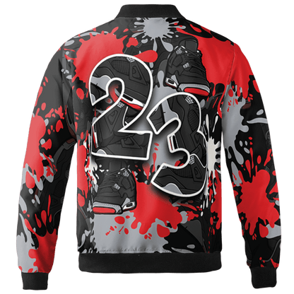 Bred Reimagined 4s Jacket Match Number 23 Paint Too Many Sneakers - NastyJamz