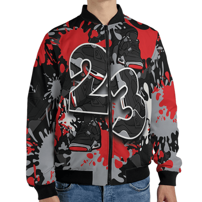 Bred Reimagined 4s Jacket Match Number 23 Paint Too Many Sneakers - NastyJamz