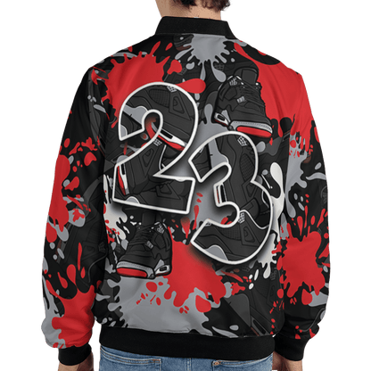 Bred Reimagined 4s Jacket Match Number 23 Paint Too Many Sneakers - NastyJamz