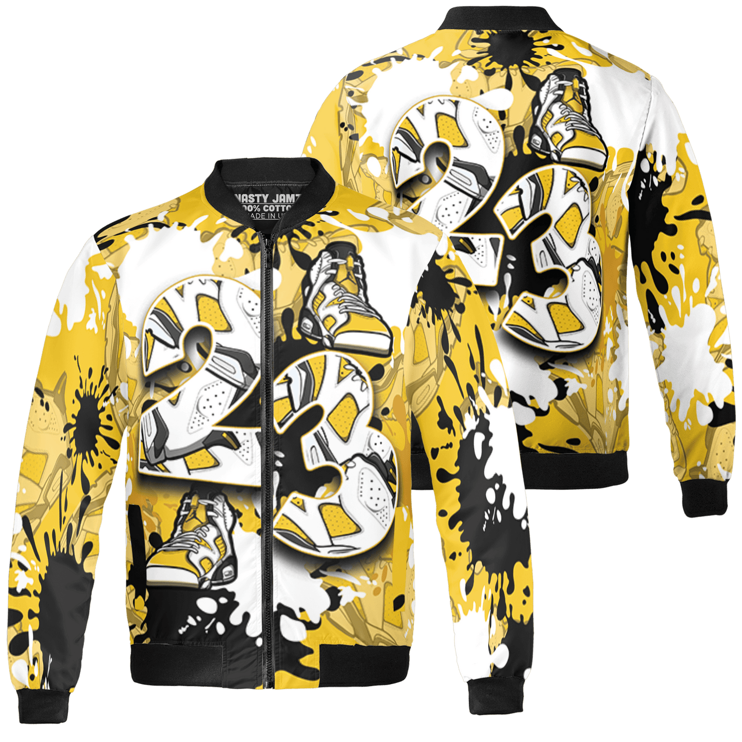 Yellow Ochre 6s Jacket Match Number 23 Paint Too Many Sneakers - NastyJamz