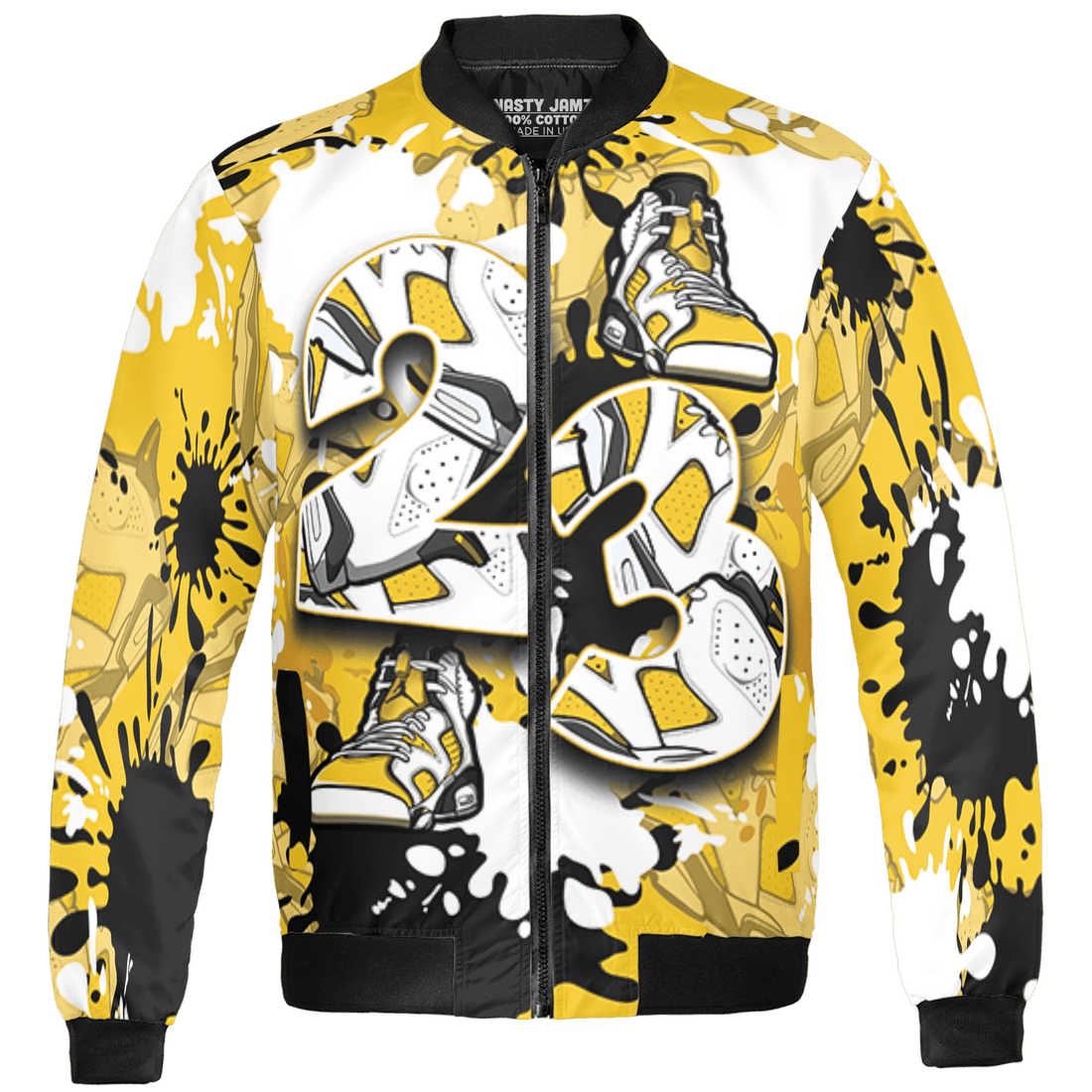 Yellow Ochre 6s Jacket Match Number 23 Paint Too Many Sneakers - NastyJamz