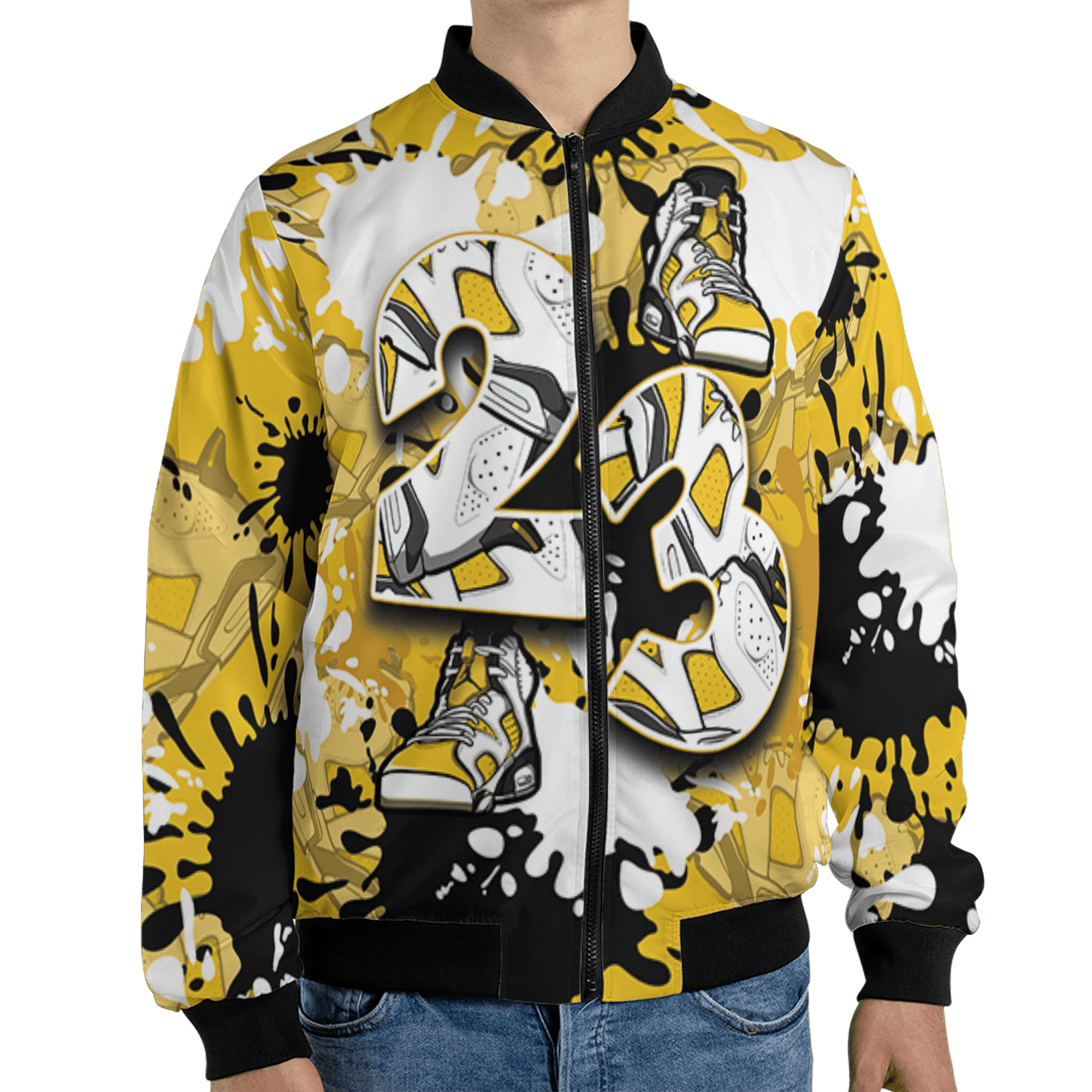 Yellow Ochre 6s Jacket Match Number 23 Paint Too Many Sneakers - NastyJamz