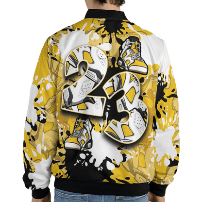 Yellow Ochre 6s Jacket Match Number 23 Paint Too Many Sneakers - NastyJamz