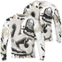 Gratitude 11s Sweatshirt Match Number 23 Paint White Monochrome Ball 3D All-Over Print - NastyJamz