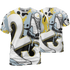 Blue Grey 13s T Shirt Match Number 23 Paint White Monochrome Ball 3D All-Over Print - NastyJamz