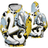 Blue Grey 13s Hoodie Match Number 23 Paint White Monochrome Ball 3D All-Over Print - NastyJamz