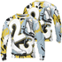 Blue Grey 13s Sweatshirt Match Number 23 Paint White Monochrome Ball 3D All-Over Print - NastyJamz