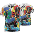 Mid GS Six Championships 1s T Shirt Match Number 23 Paint White Monochrome Ball 3D All-Over Print - NastyJamz