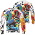Mid GS Six Championships 1s Sweatshirt Match Number 23 Paint White Monochrome Ball 3D All-Over Print - NastyJamz