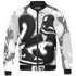Retro High OG Black White 1s Jacket Match Number 23 Paint White Monochrome Ball 3D All-Over Print - NastyJamz
