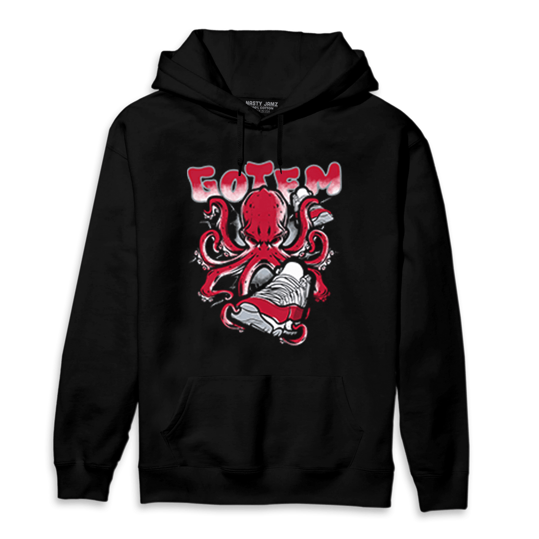 Cherry 11s Hoodie Match Octopus Got Em - NastyJamz