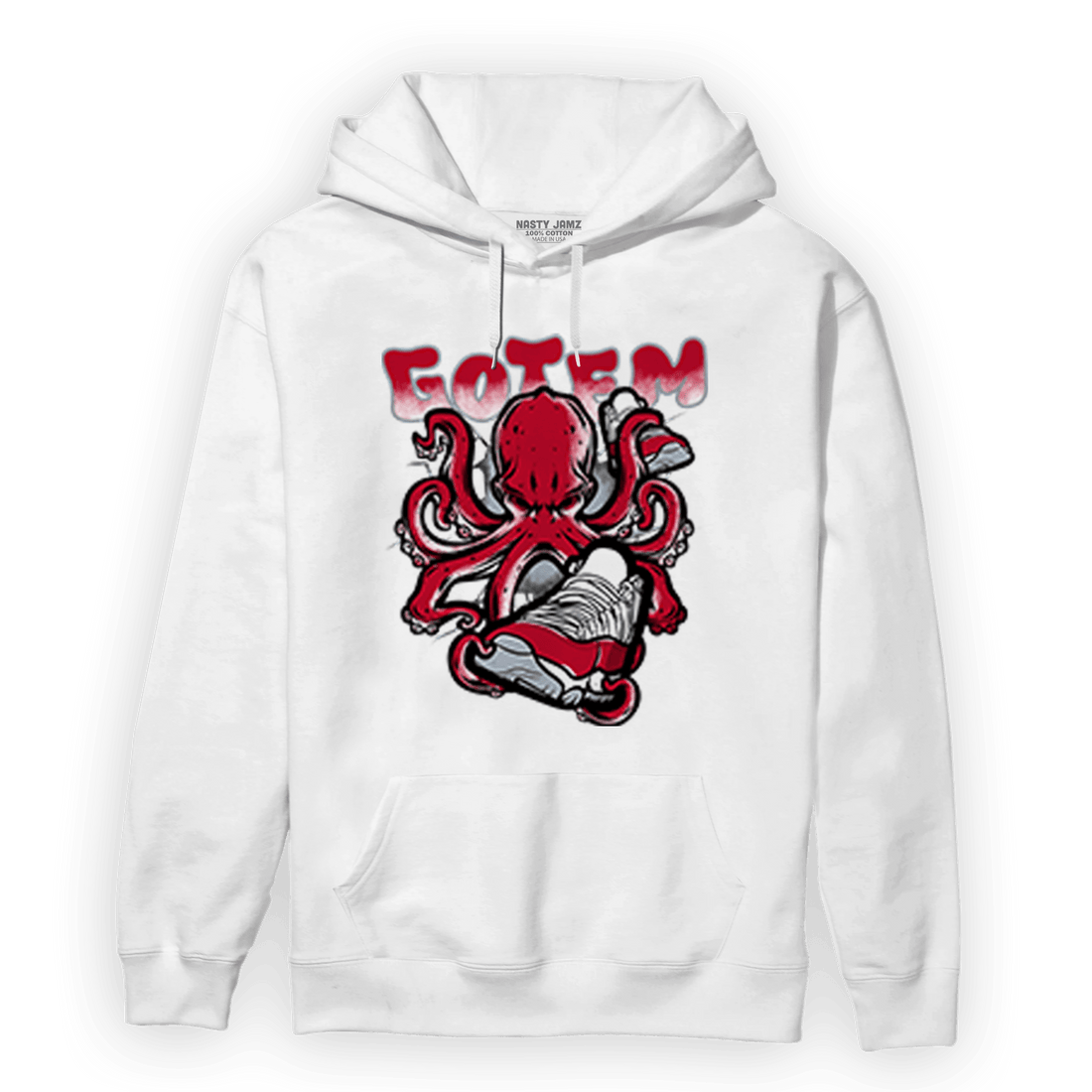 Cherry 11s Hoodie Match Octopus Got Em - NastyJamz