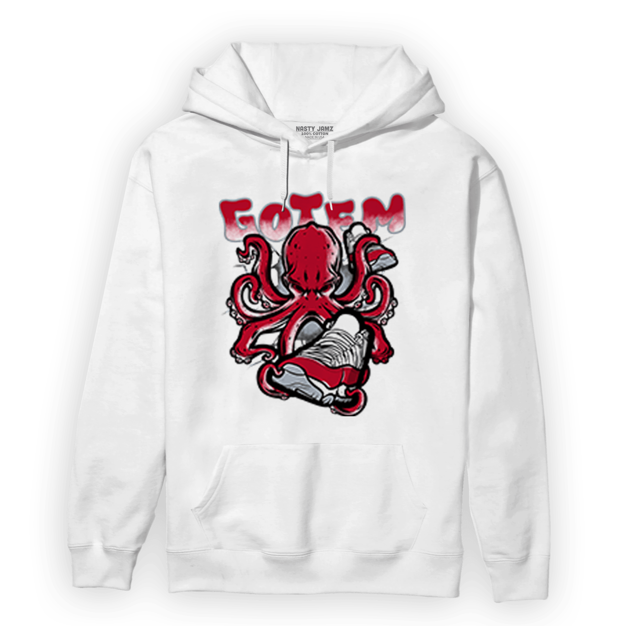Cherry 11s Hoodie Match Octopus Got Em - NastyJamz
