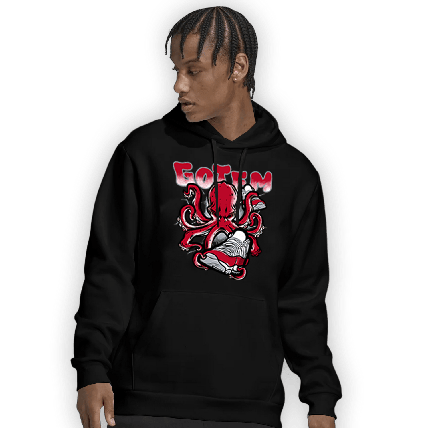 Cherry 11s Hoodie Match Octopus Got Em - NastyJamz