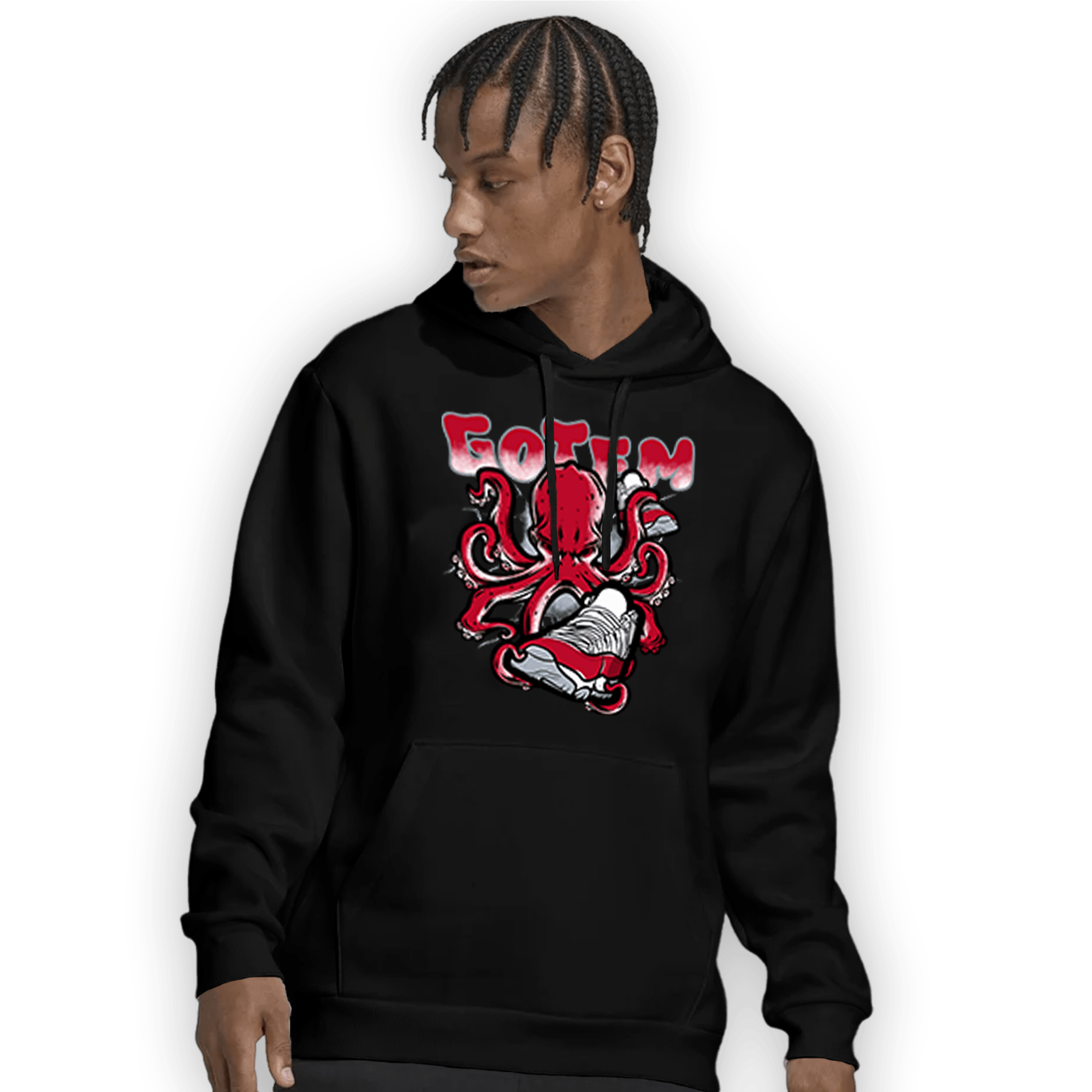 Cherry 11s Hoodie Match Octopus Got Em - NastyJamz