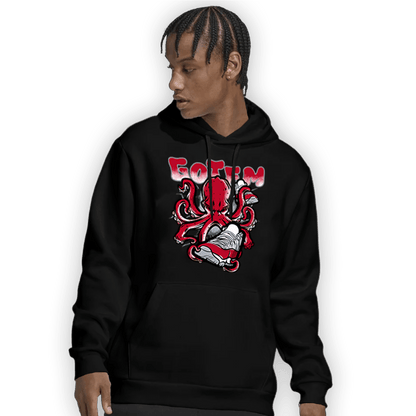 Cherry 11s Hoodie Match Octopus Got Em - NastyJamz
