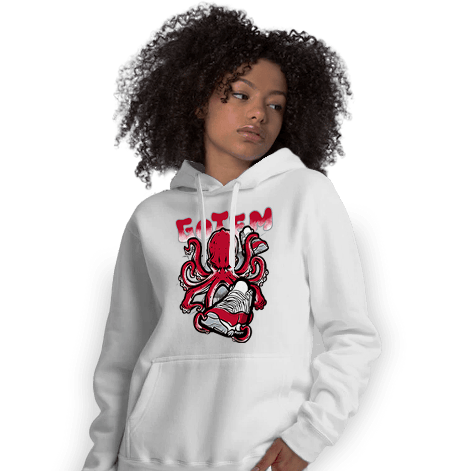 Cherry 11s Hoodie Match Octopus Got Em - NastyJamz