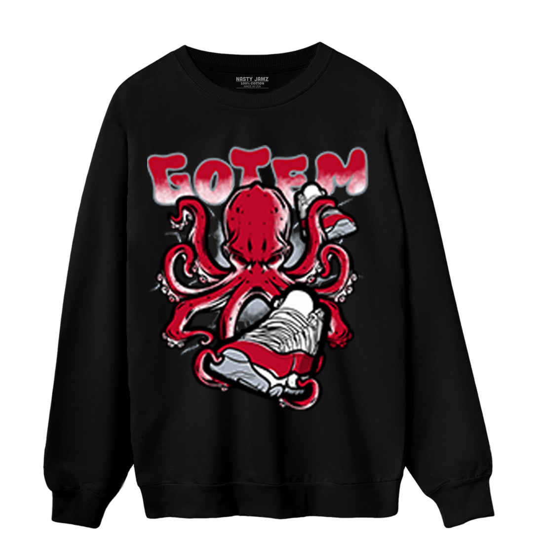 Cherry 11s Sweatshirt Match Octopus Got Em - NastyJamz