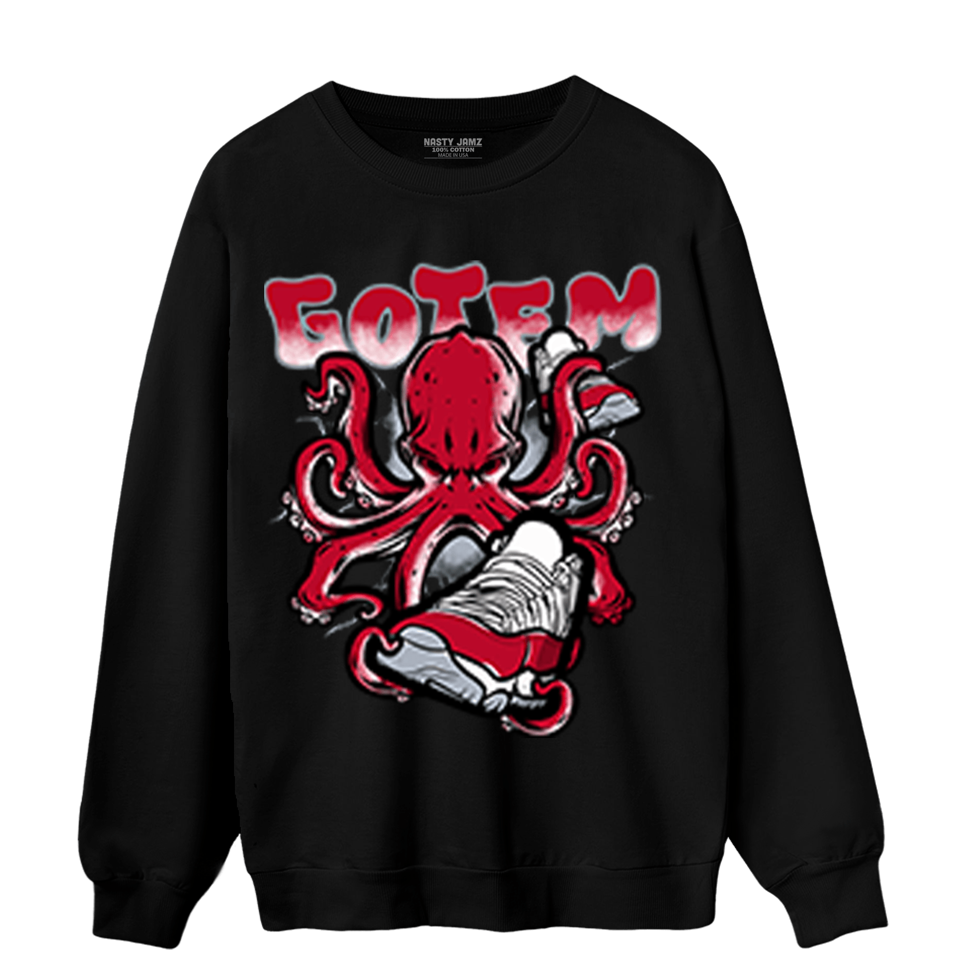 Cherry 11s Sweatshirt Match Octopus Got Em - NastyJamz