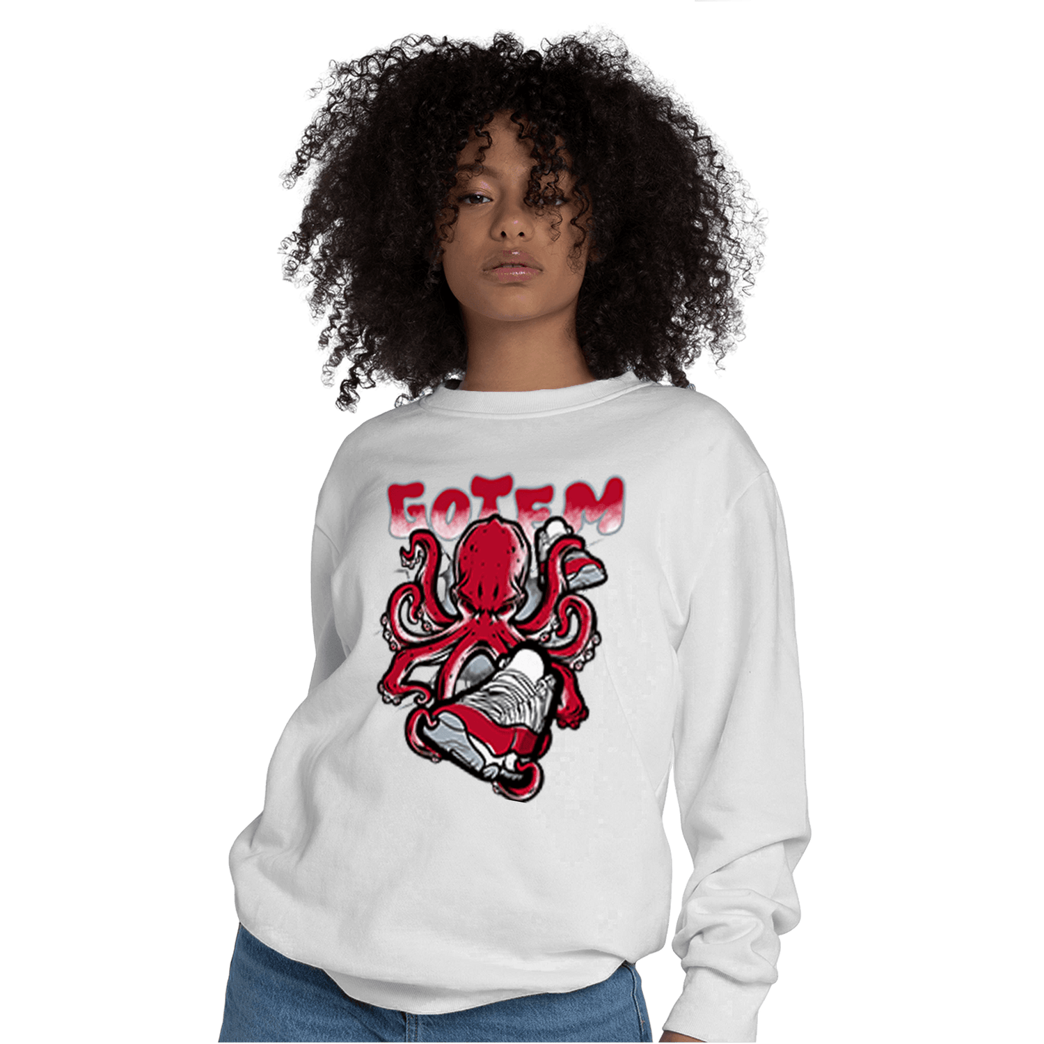 Cherry 11s Sweatshirt Match Octopus Got Em - NastyJamz