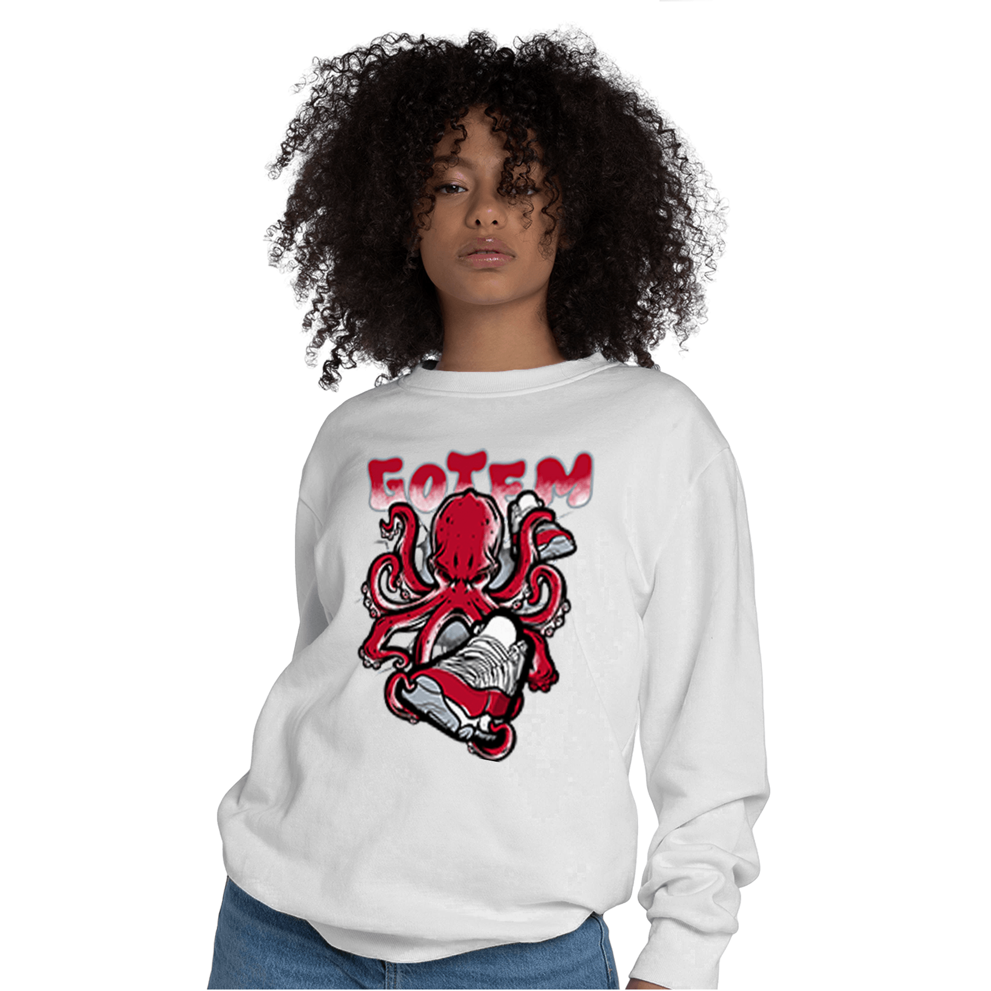 Cherry 11s Sweatshirt Match Octopus Got Em - NastyJamz