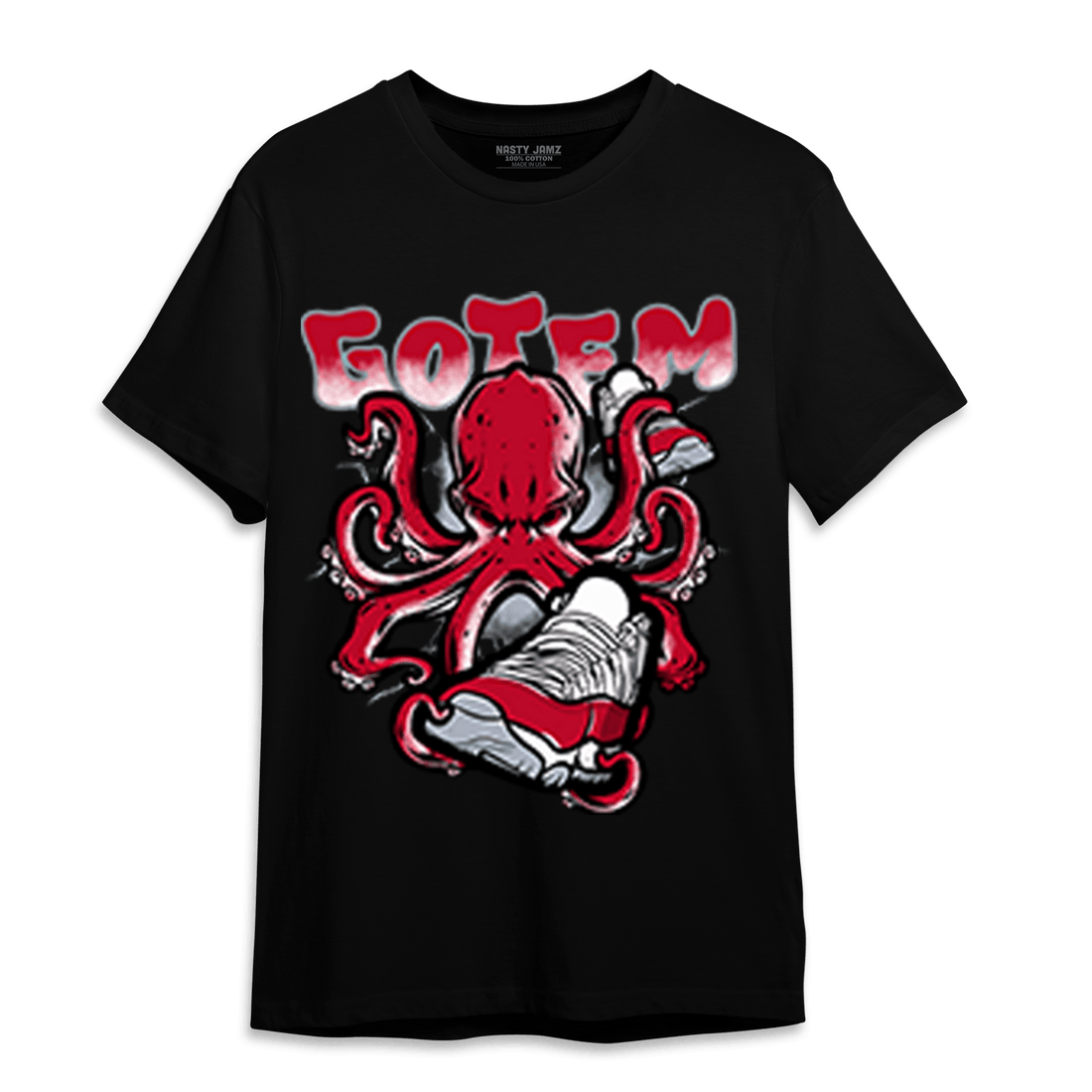Cherry 11s T Shirt Match Octopus Got Em - NastyJamz
