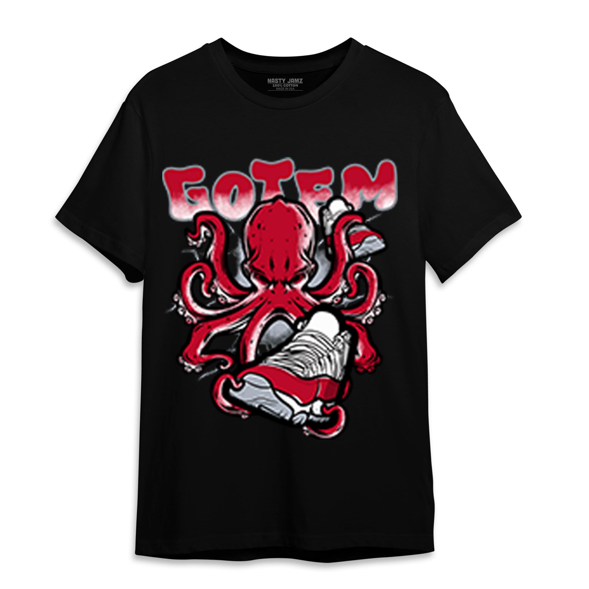Cherry 11s T Shirt Match Octopus Got Em - NastyJamz