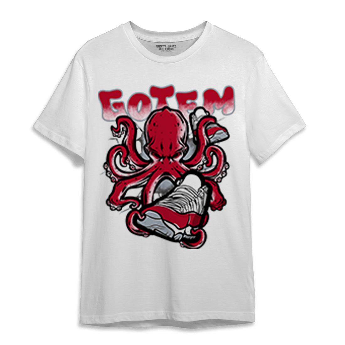 Cherry 11s T Shirt Match Octopus Got Em - NastyJamz
