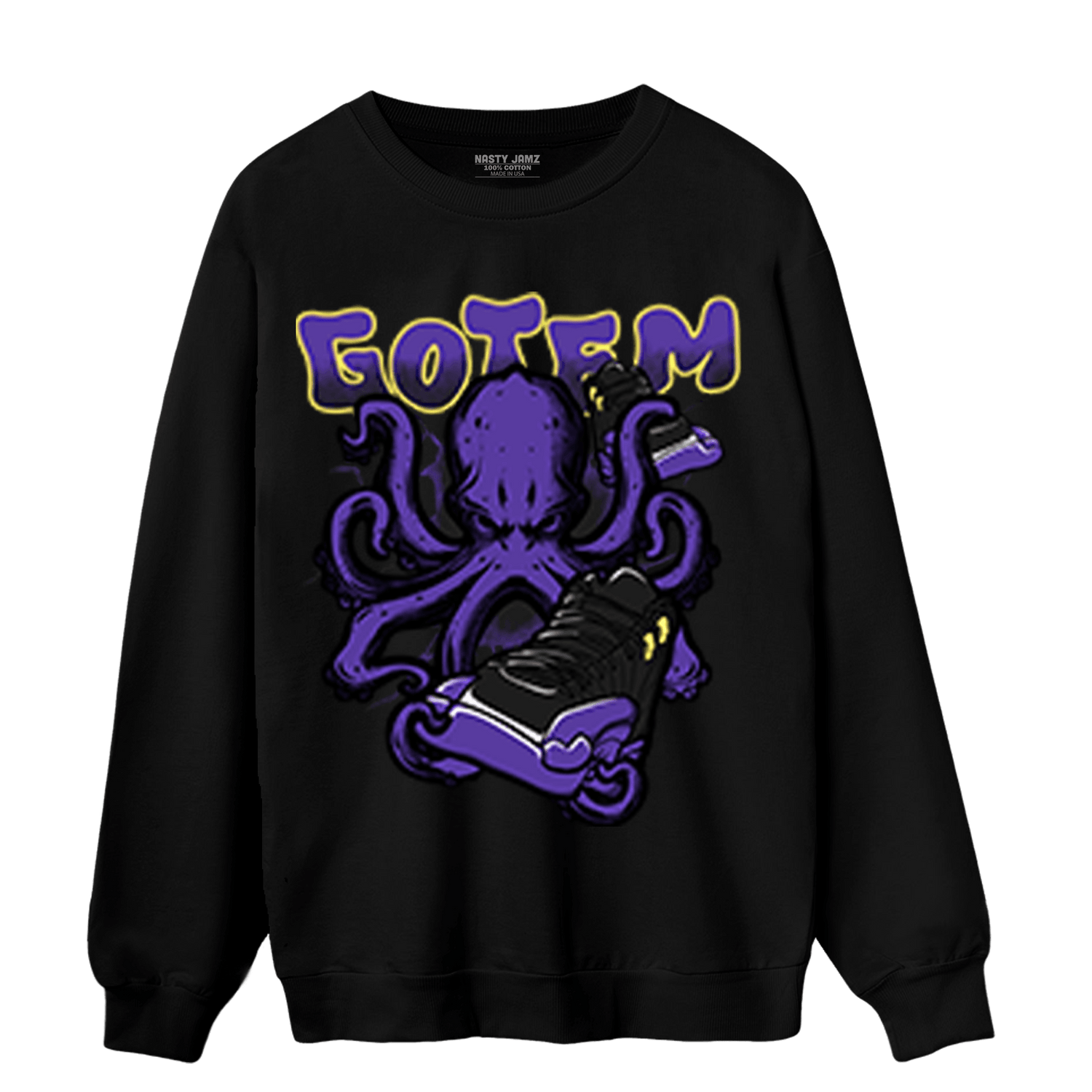 Field Purple 12s Sweatshirt Match Octopus Got Em - NastyJamz