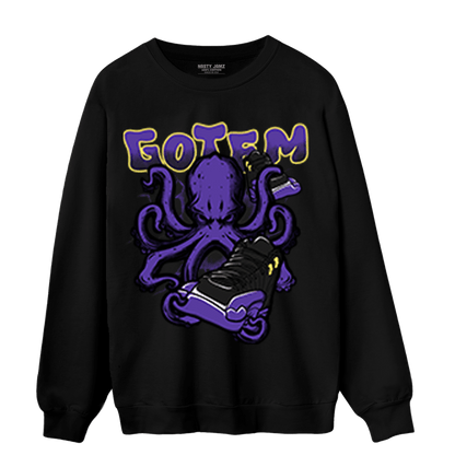 Field Purple 12s Sweatshirt Match Octopus Got Em - NastyJamz