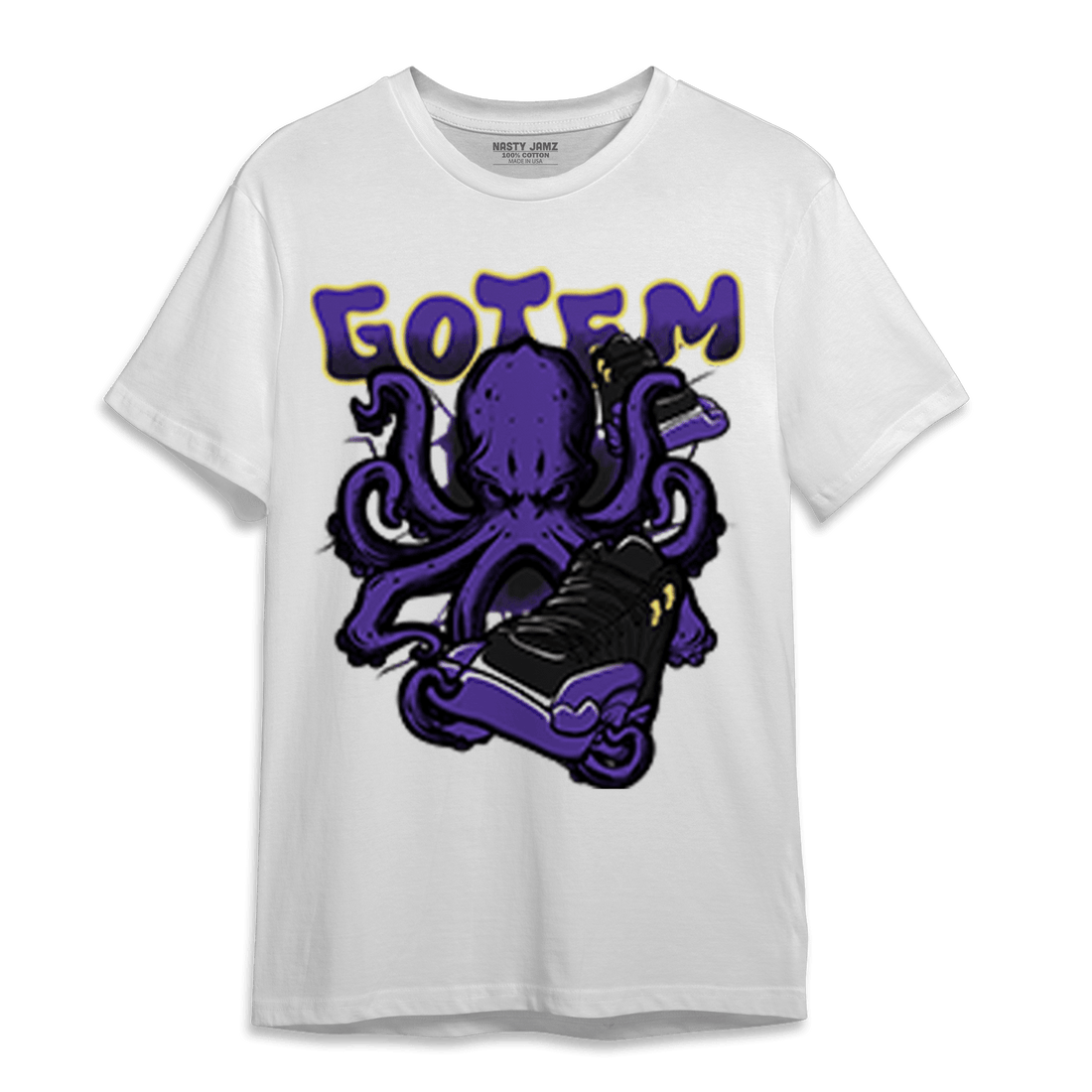 Field Purple 12s T Shirt Match Octopus Got Em - NastyJamz
