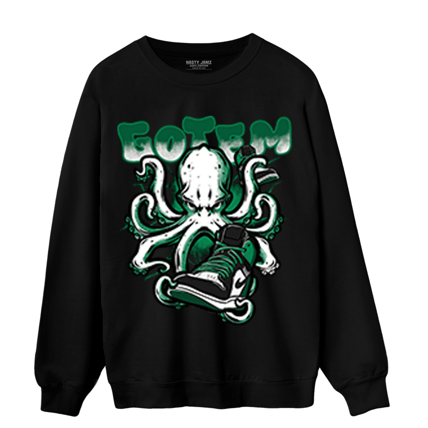 Celtic Lucky Green 1s Sweatshirt Match Octopus Got Em - NastyJamz