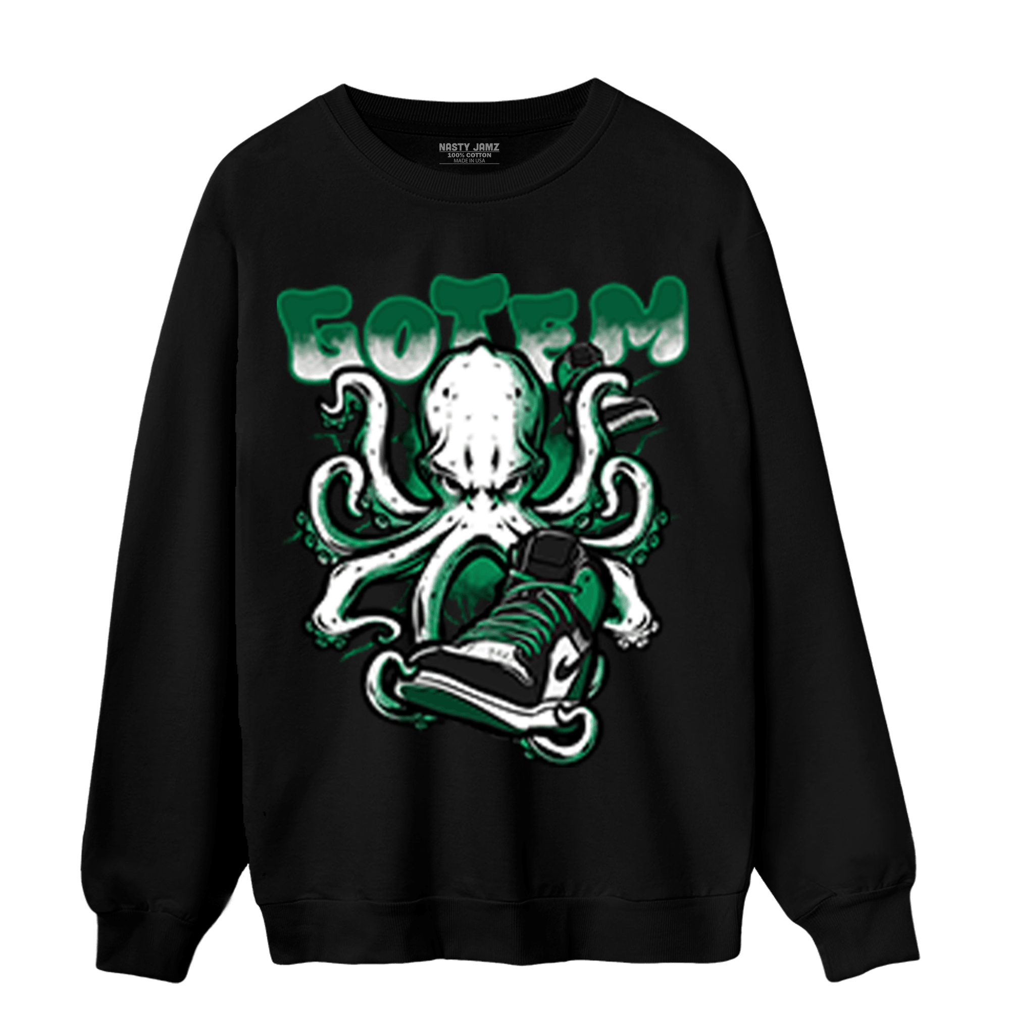 Celtic Lucky Green 1s Sweatshirt Match Octopus Got Em - NastyJamz