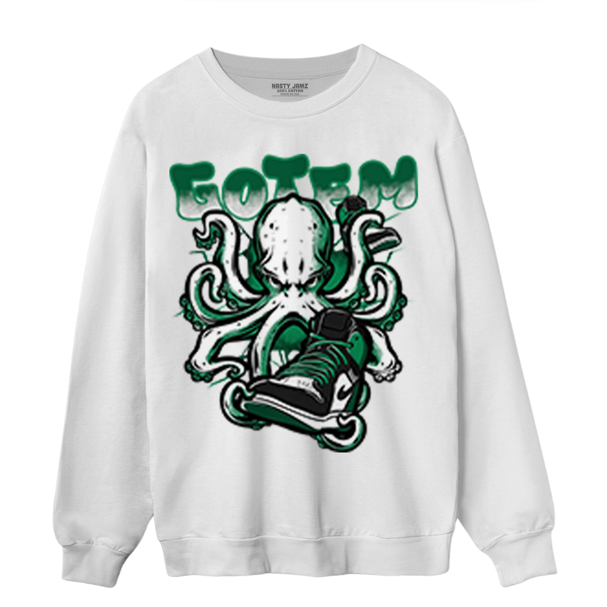 Celtic Lucky Green 1s Sweatshirt Match Octopus Got Em - NastyJamz