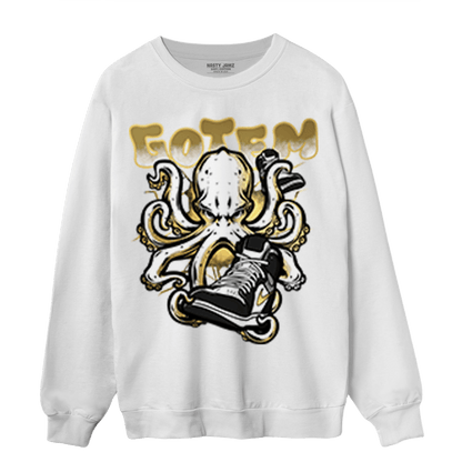 Mid SE Black Gold 1s Sweatshirt Match Octopus Got Em - NastyJamz