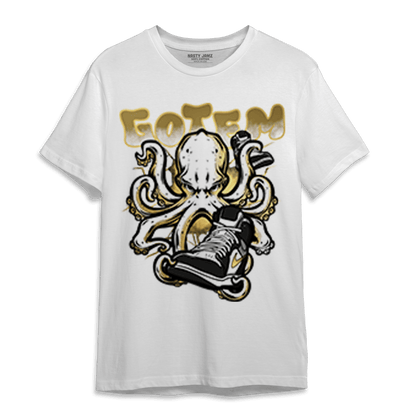 Mid SE Black Gold 1s T Shirt Match Octopus Got Em - NastyJamz