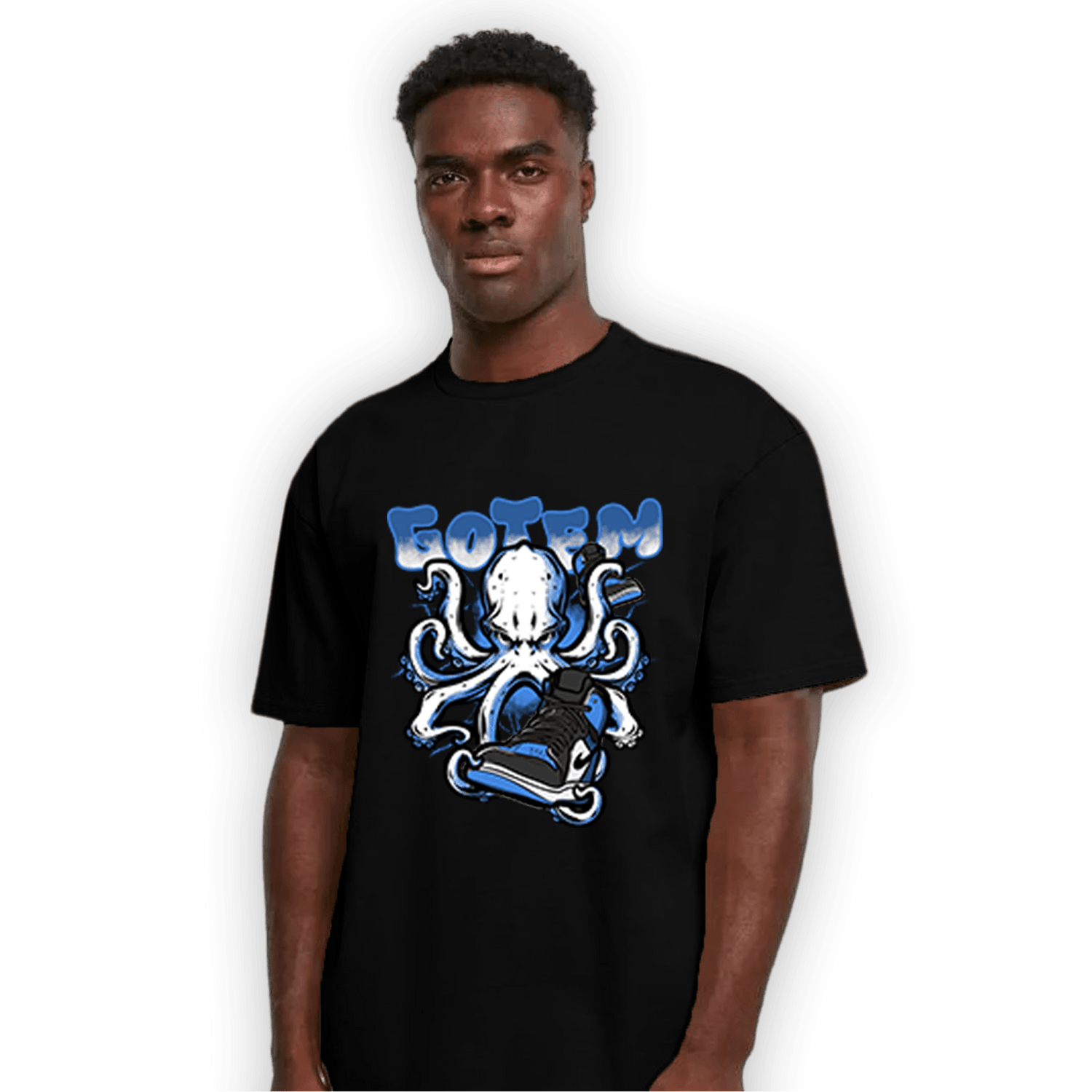 University Blue Toe 1s T Shirt Match Octopus Got Em - NastyJamz