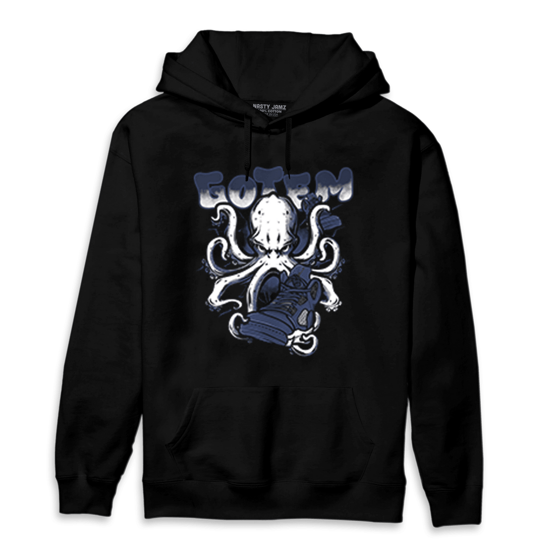 Midnight Navy 5s Hoodie Match Octopus Got Em - NastyJamz