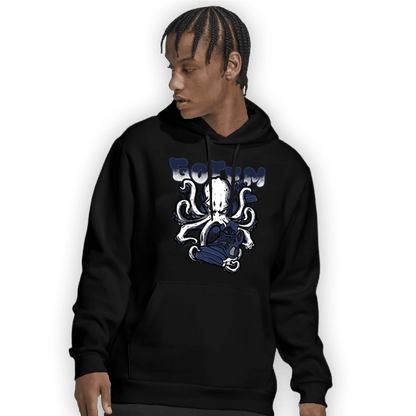 Midnight Navy 5s Hoodie Match Octopus Got Em - NastyJamz