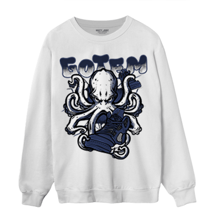 Midnight Navy 5s Sweatshirt Match Octopus Got Em - NastyJamz