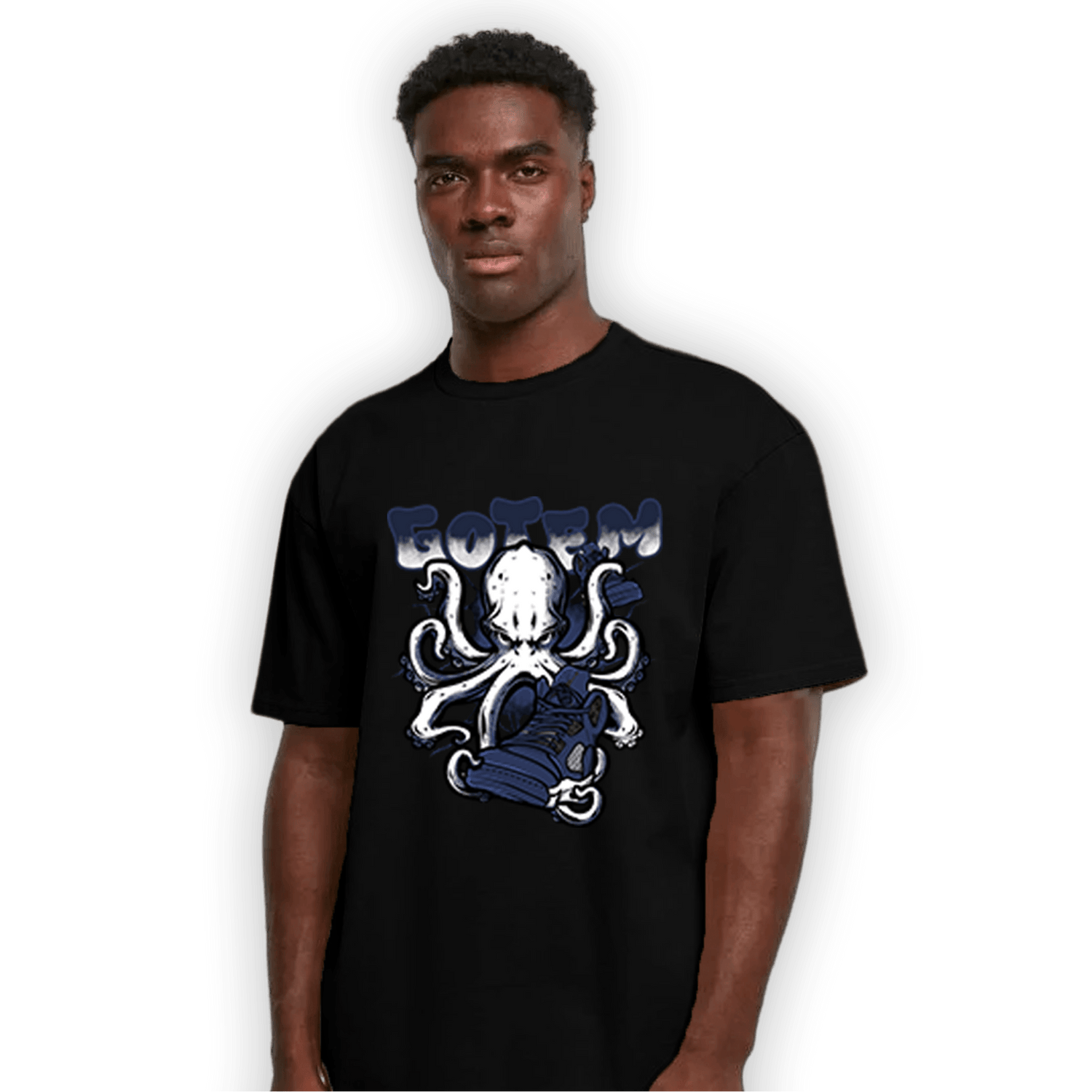Midnight Navy 5s T Shirt Match Octopus Got Em - NastyJamz