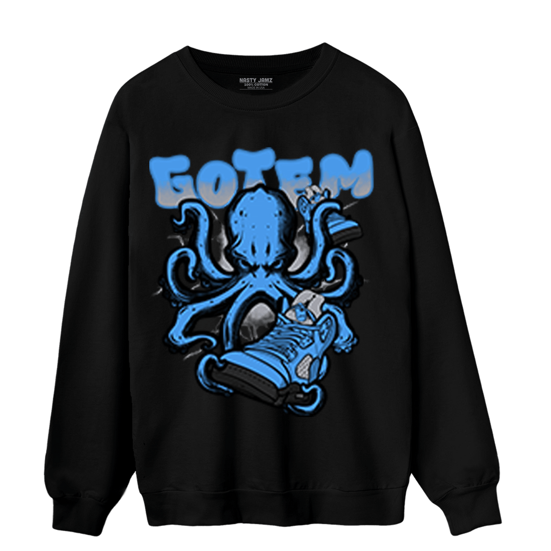 University Blue 5s Sweatshirt Match Octopus Got Em - NastyJamz
