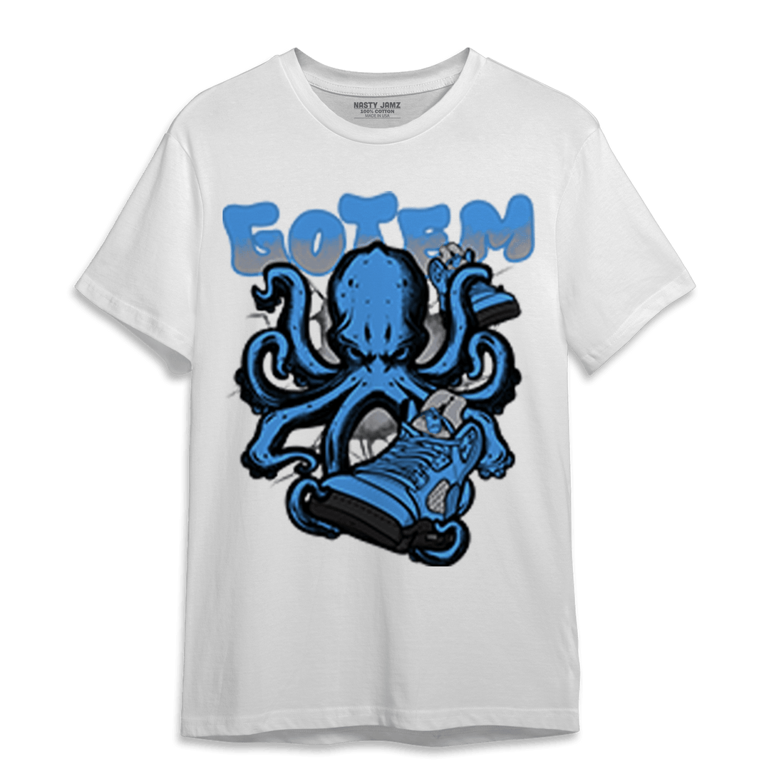 University Blue 5s T Shirt Match Octopus Got Em - NastyJamz