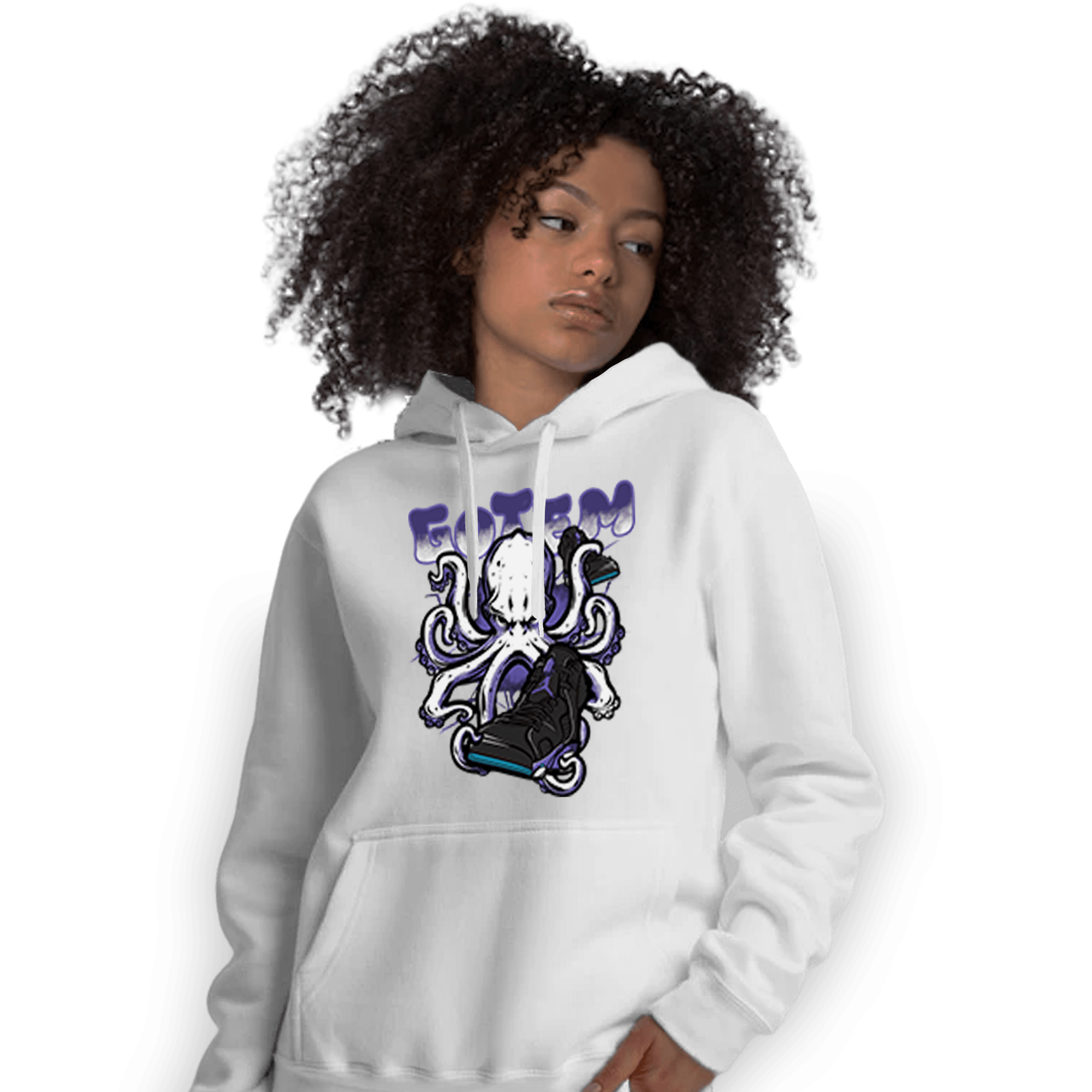 Aqua 6s Hoodie Match Octopus Got Em - NastyJamz