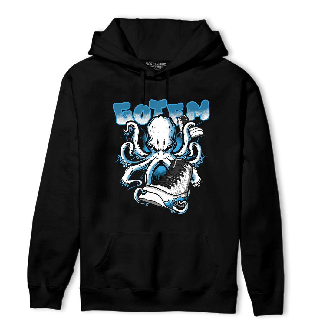 Powder Blue 9s Hoodie Match Octopus Got Em - NastyJamz
