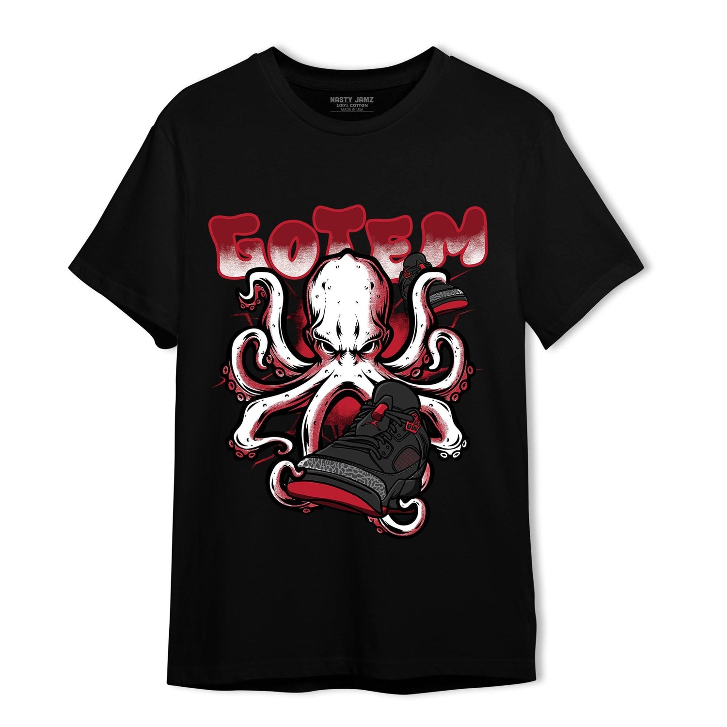 Spizike Low Bred T Shirt Match Octopus Got Em - NastyJamz