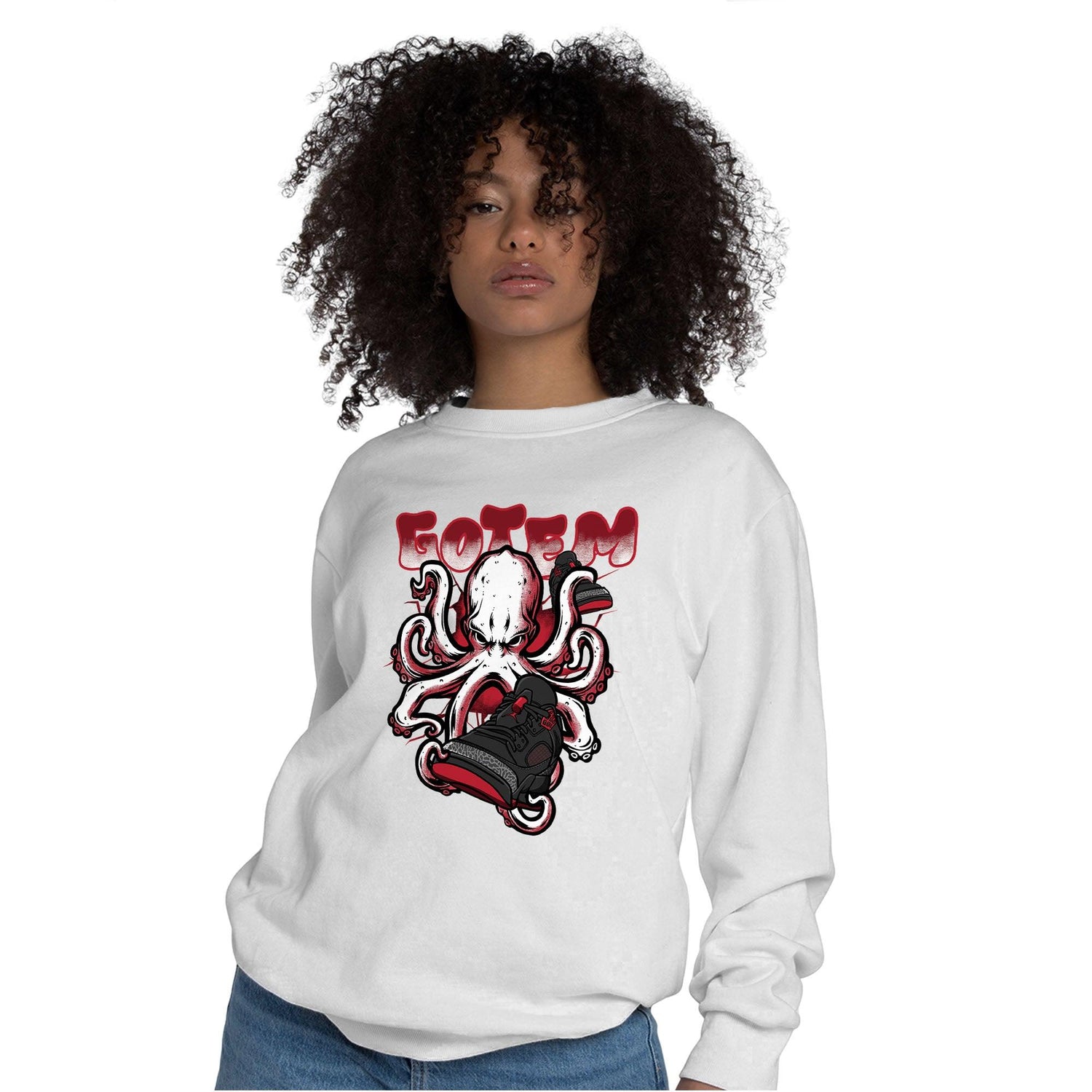 Spizike Low Bred Sweatshirt Match Octopus Got Em - NastyJamz