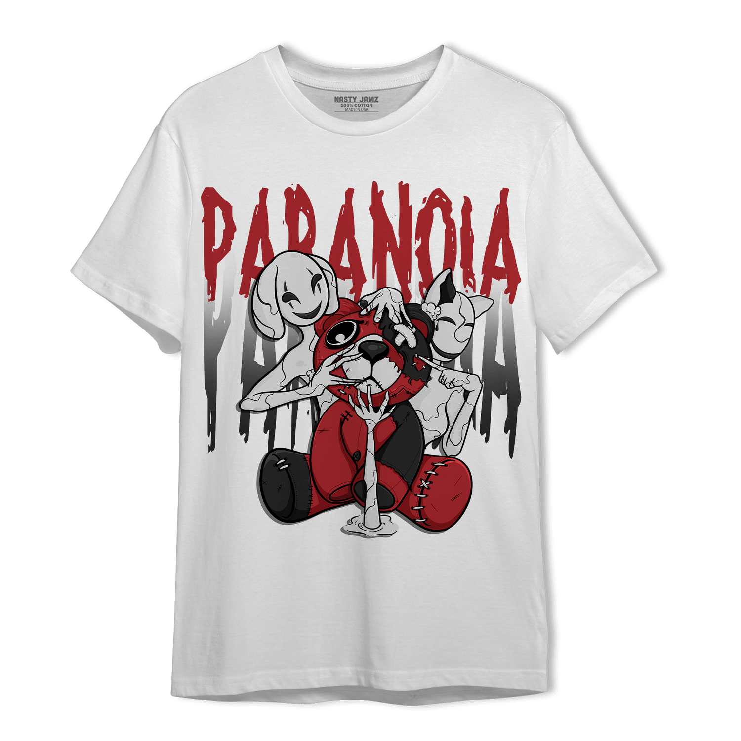Cherry 12s T Shirt Match Paranoia BER - NastyJamz