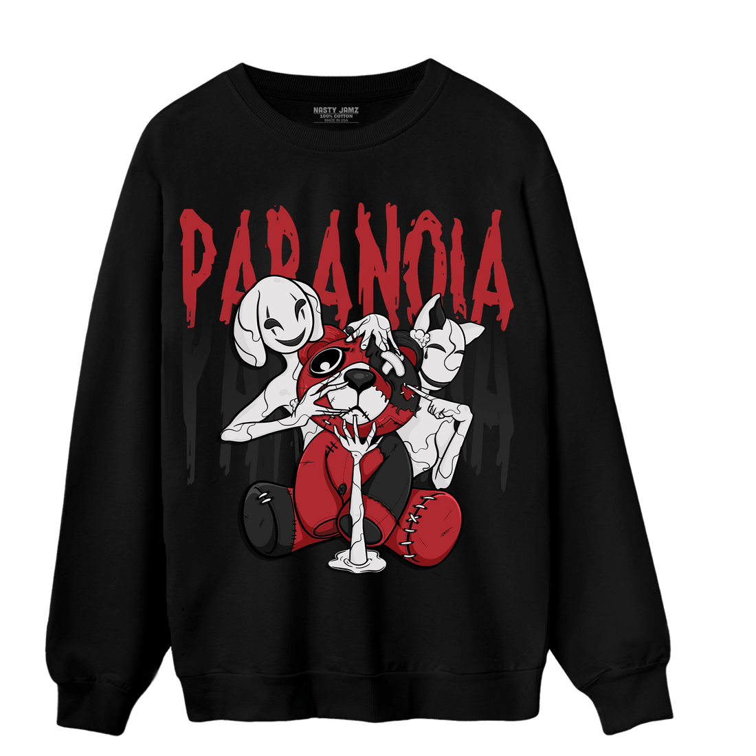 Cherry 12s Sweatshirt Match Paranoia BER - NastyJamz